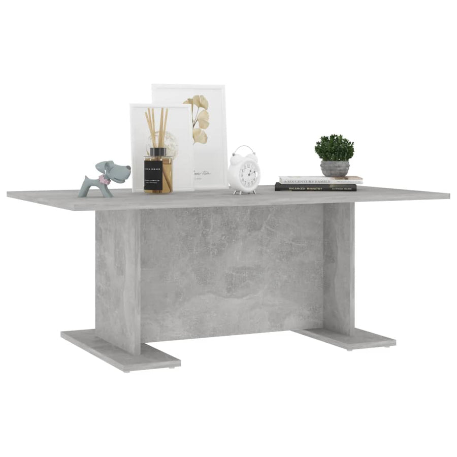 Salontafel 103,5X60X40 Cm Spaanplaat Betongrijs