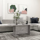 Coffee table 103.5x60x40 cm treated wood concrete grey