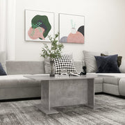 Coffee table 103.5x60x40 cm treated wood concrete grey