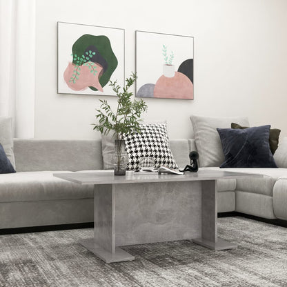 Salontafel 103,5X60X40 Cm Spaanplaat Betongrijs