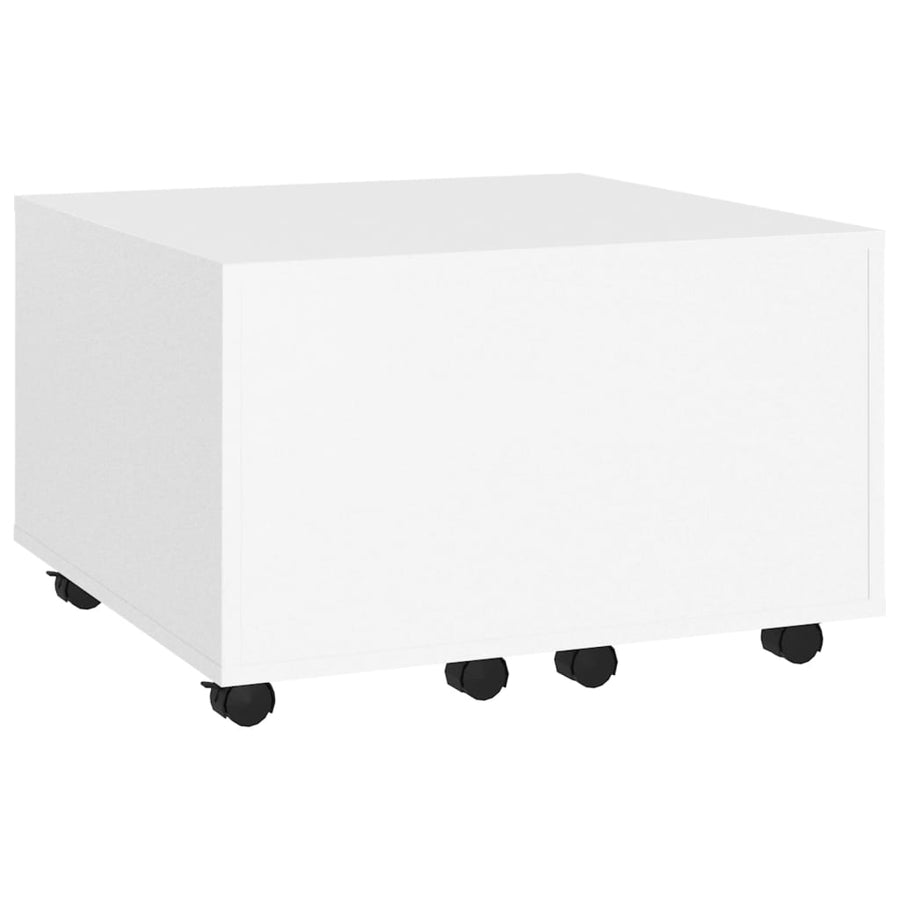 Salontafel 60X60X38 Cm Spaanplaat Wit