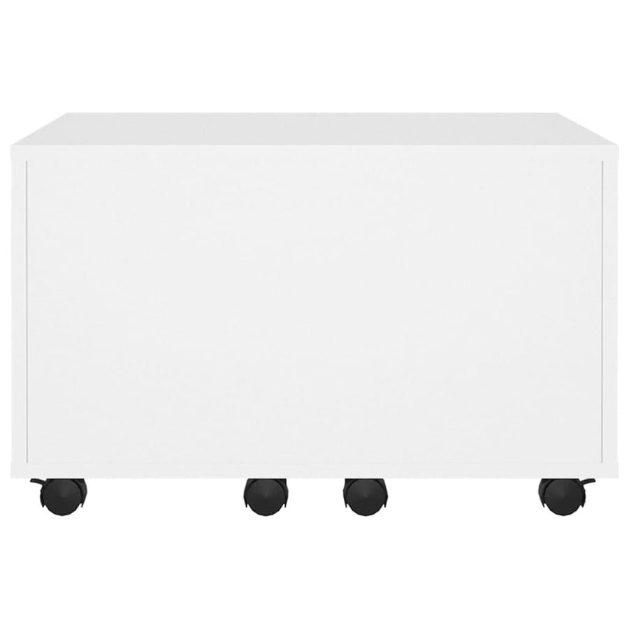 Salontafel 60X60X38 Cm Spaanplaat Wit