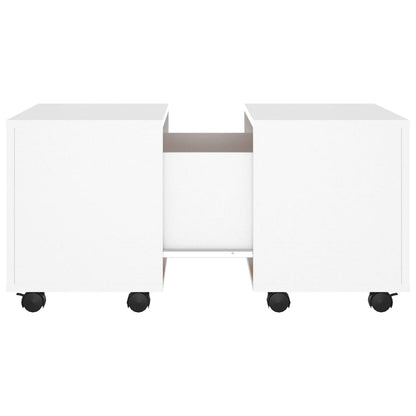 Salontafel 60X60X38 Cm Spaanplaat Wit