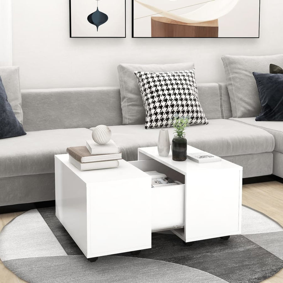 Salontafel 60X60X38 Cm Spaanplaat Zwart