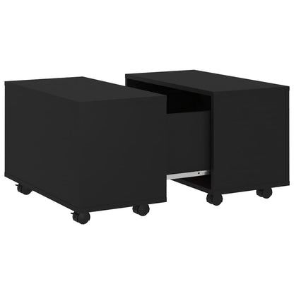Salontafel 60X60X38 Cm Spaanplaat Zwart