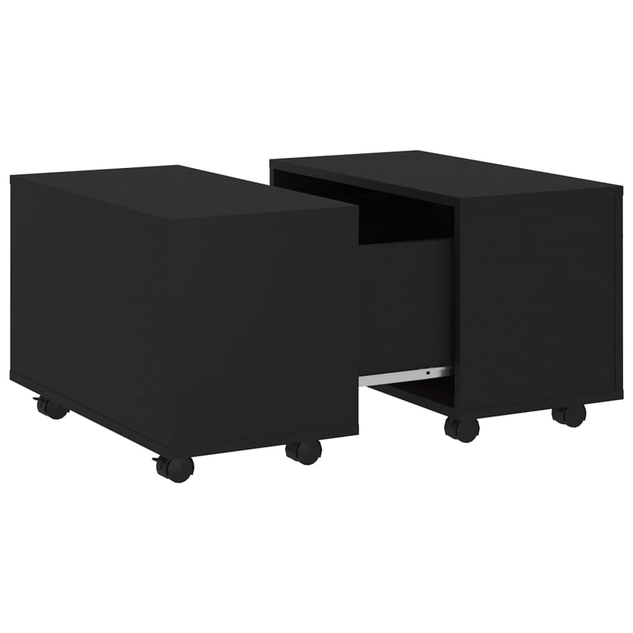 Salontafel 60X60X38 Cm Spaanplaat Zwart