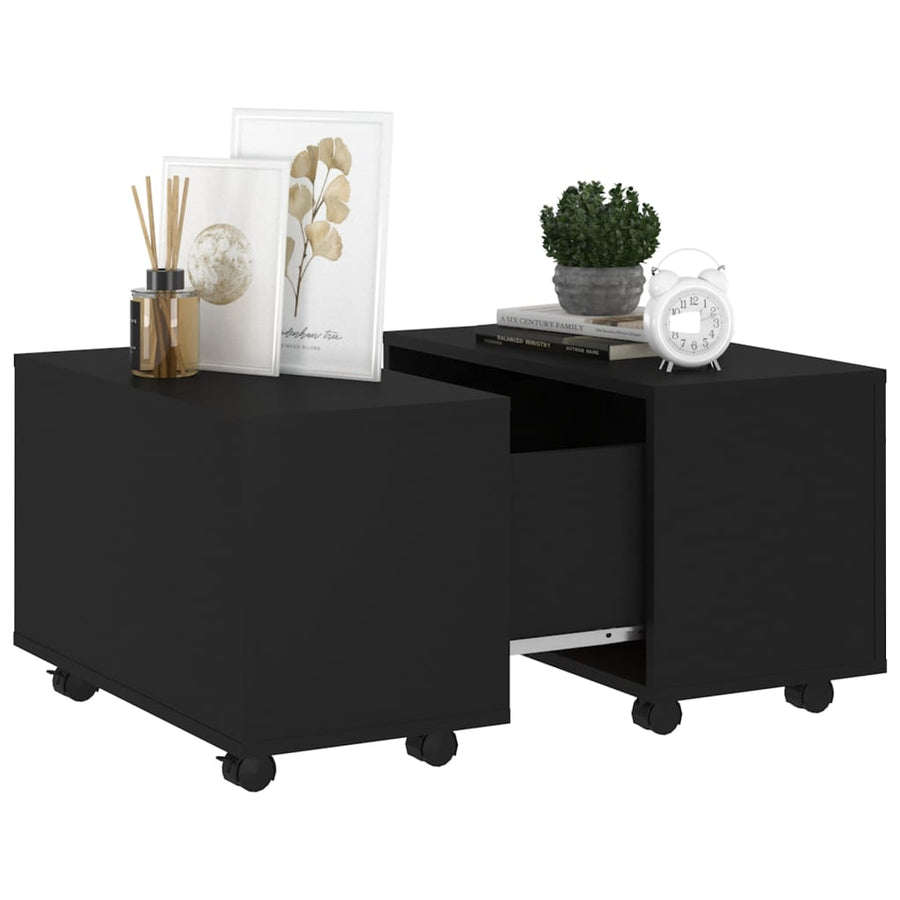 Salontafel 60X60X38 Cm Spaanplaat Zwart