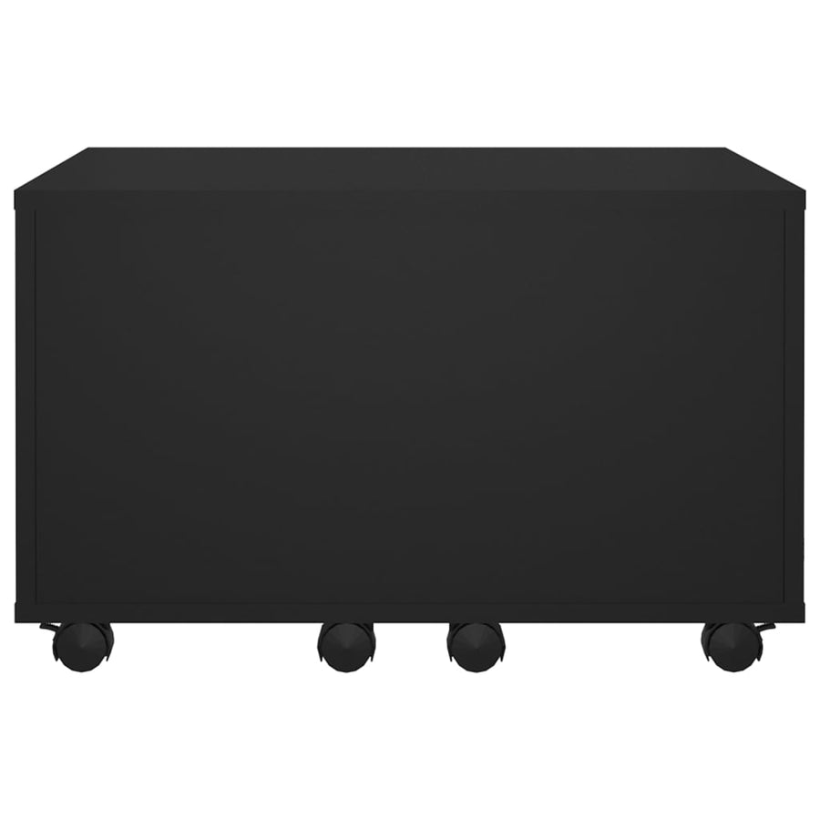 Salontafel 60X60X38 Cm Spaanplaat Zwart