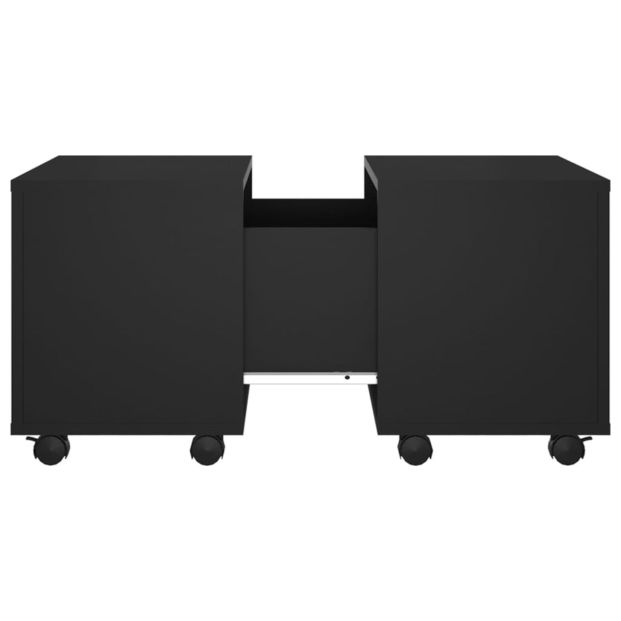 Salontafel 60X60X38 Cm Spaanplaat Zwart