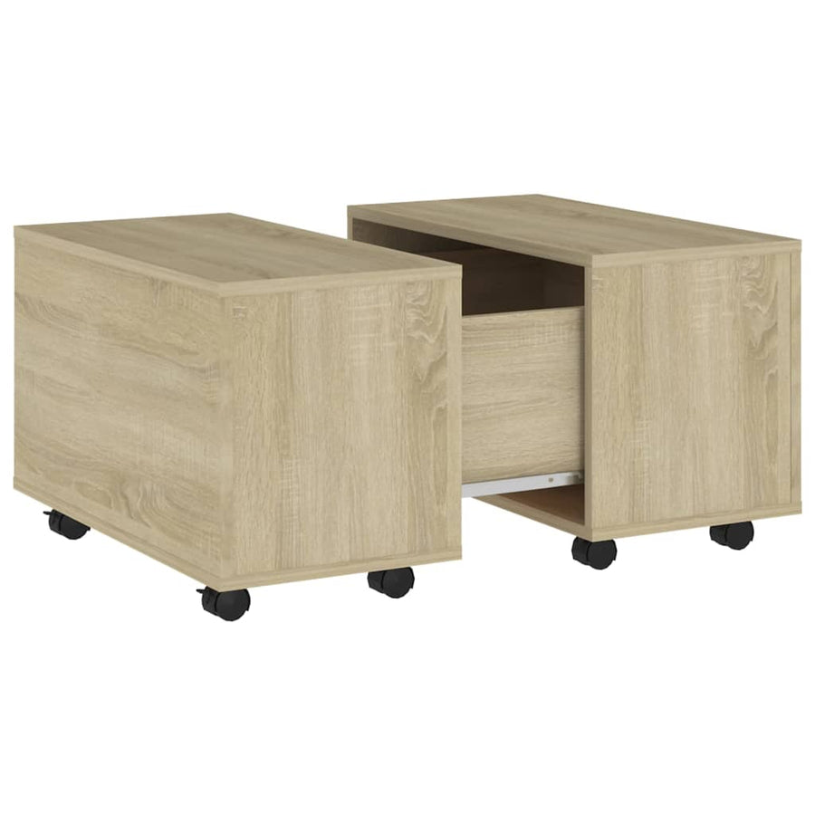 Salontafel 60X60X30 Cm Spaanplaat Kleurig Sonoma eiken