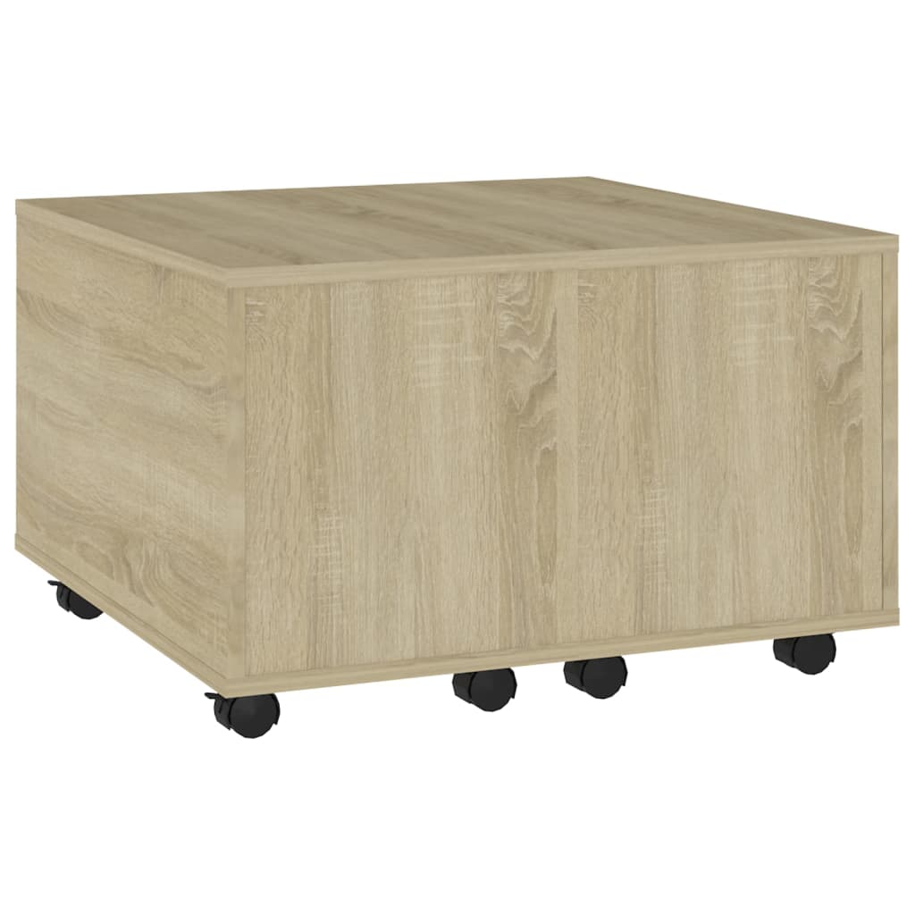 Salontafel 60X60X30 Cm Spaanplaat Kleurig Sonoma eiken
