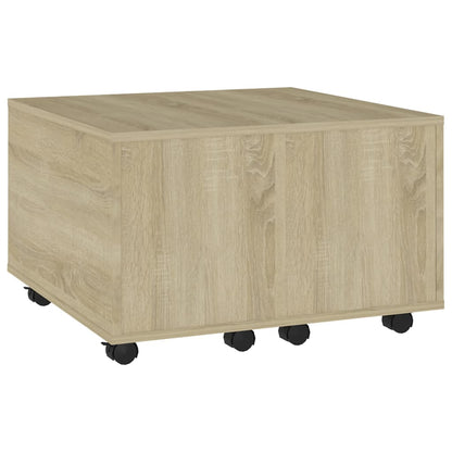Salontafel 60X60X30 Cm Spaanplaat Kleurig Sonoma eiken