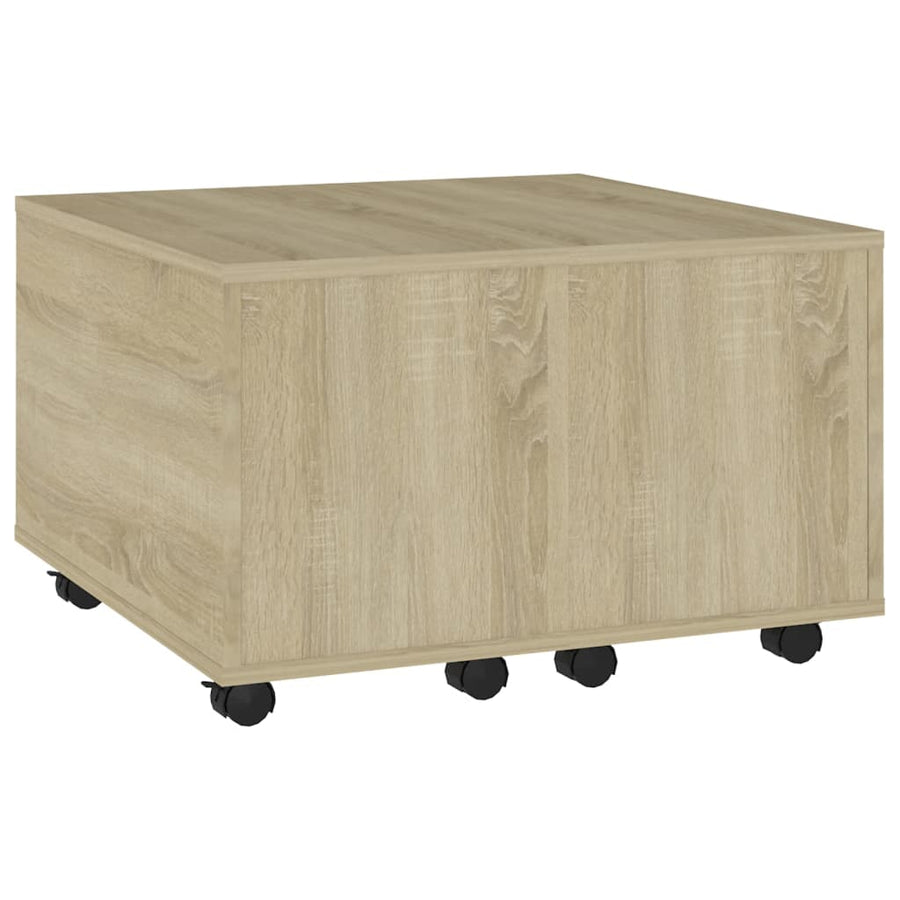 Salontafel 60X60X30 Cm Spaanplaat Kleurig Sonoma eiken