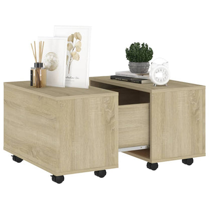 Salontafel 60X60X30 Cm Spaanplaat Kleurig Sonoma eiken