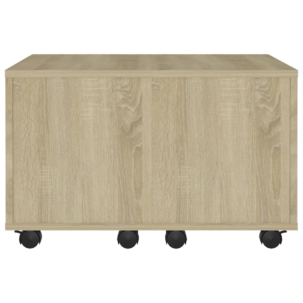 Salontafel 60X60X30 Cm Spaanplaat Kleurig Sonoma eiken