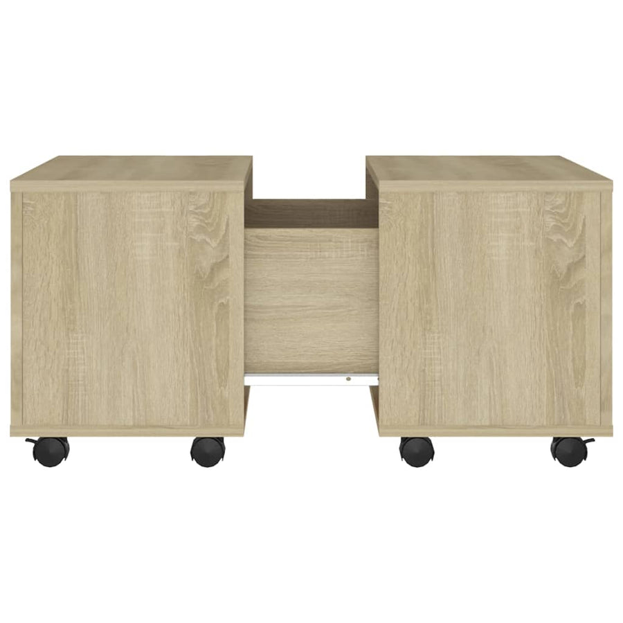 Salontafel 60X60X30 Cm Spaanplaat Kleurig Sonoma eiken