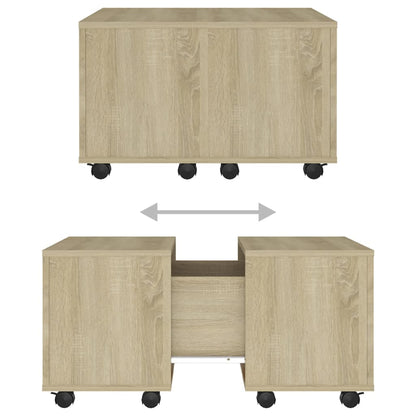Salontafel 60X60X30 Cm Spaanplaat Kleurig Sonoma eiken