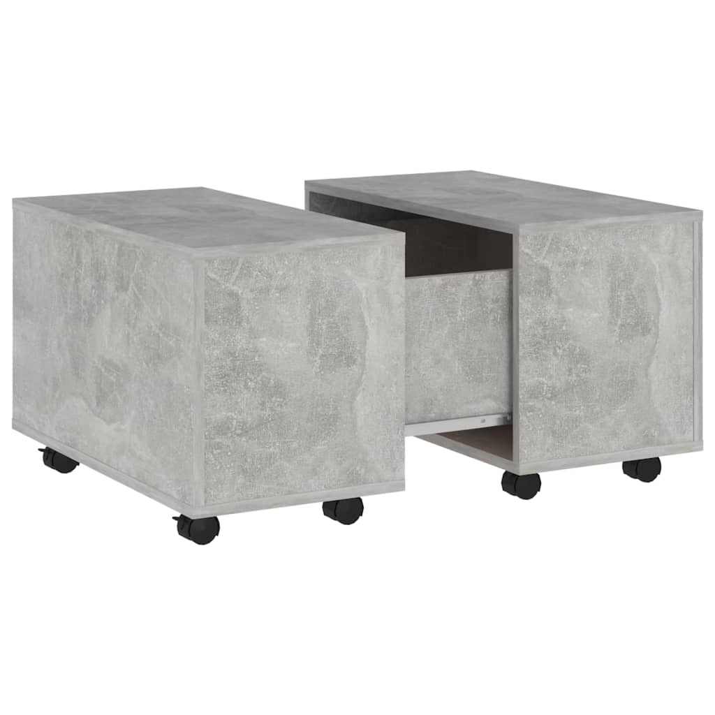 Salontafel 60X60X38 Cm Spaanplaat Betongrijs