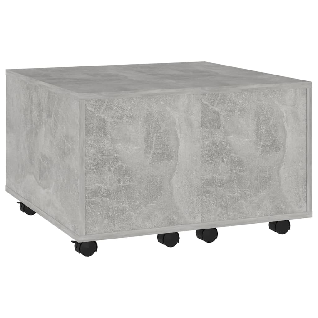 Salontafel 60X60X38 Cm Spaanplaat Betongrijs