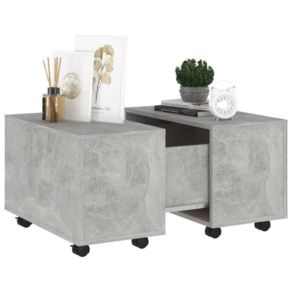 Salontafel 60X60X38 Cm Spaanplaat Betongrijs