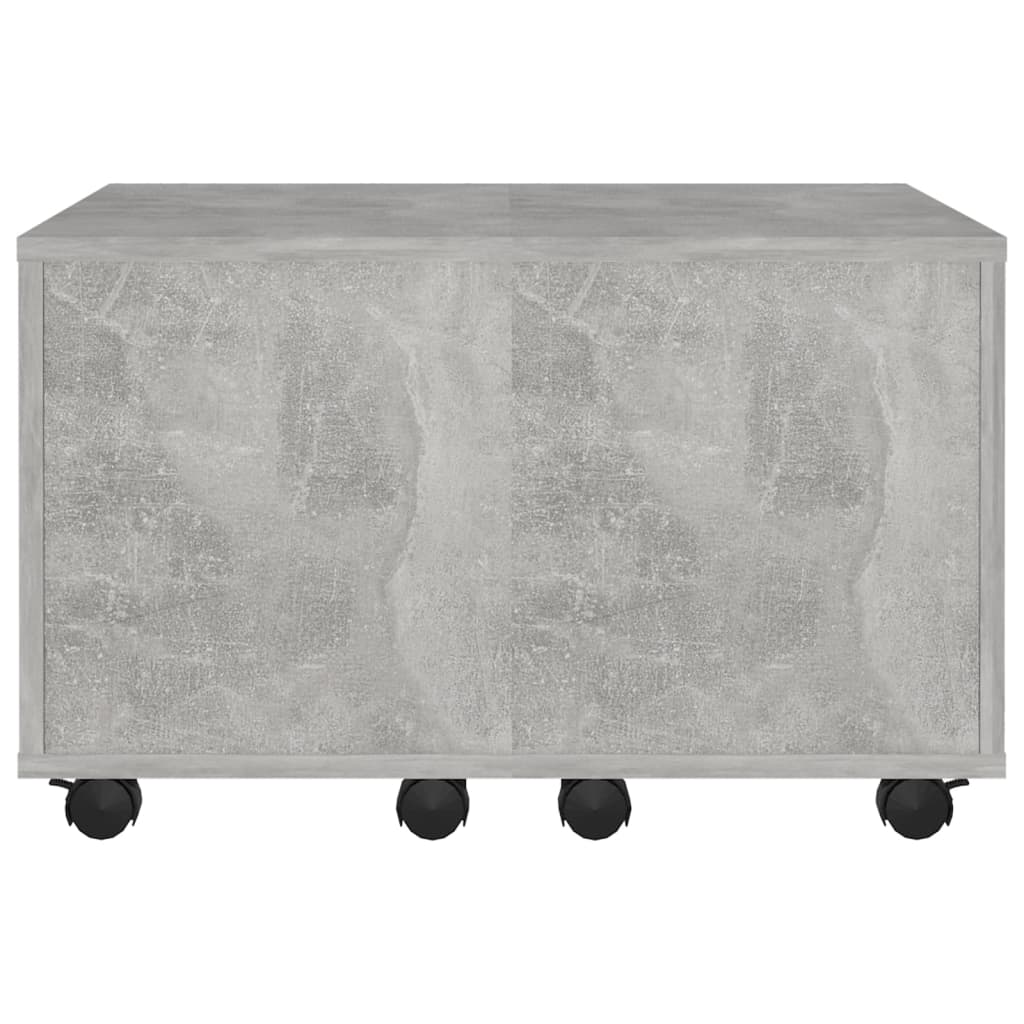 Salontafel 60X60X38 Cm Spaanplaat Betongrijs