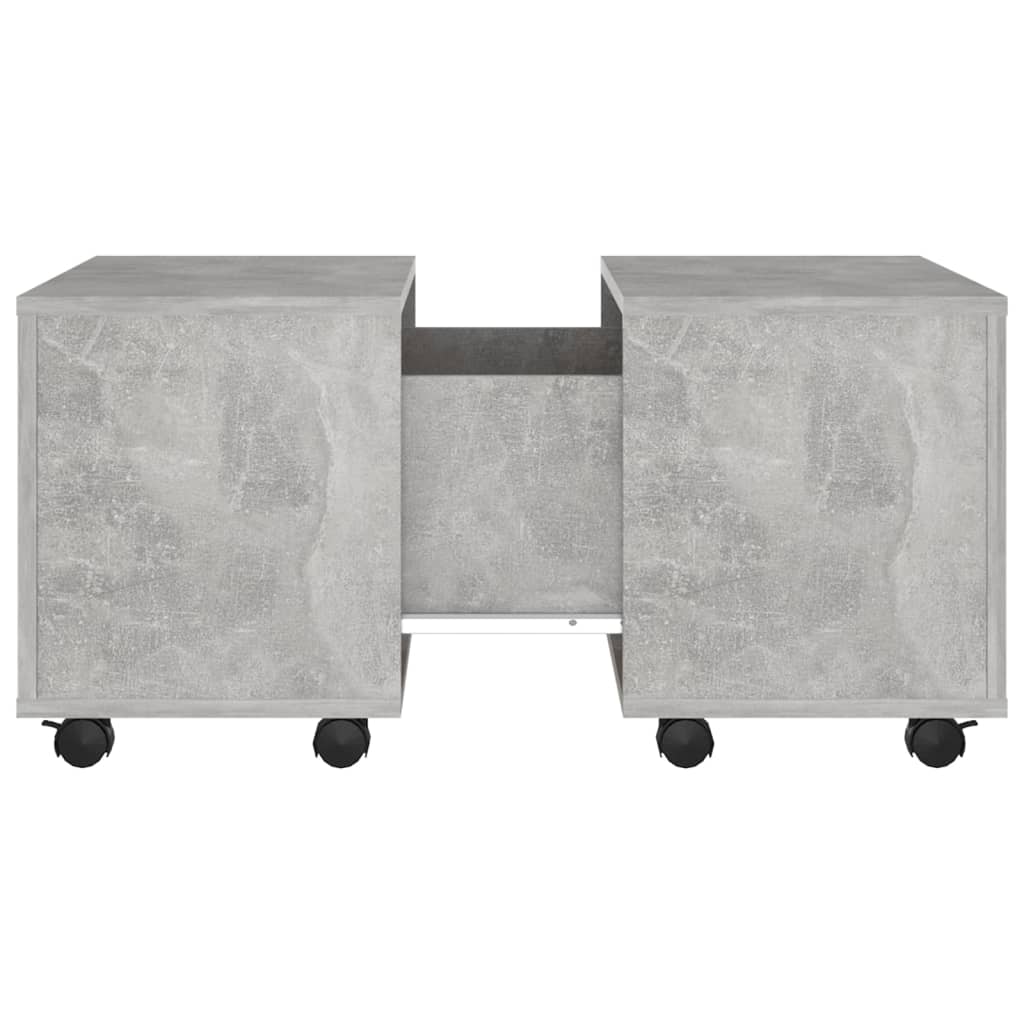Salontafel 60X60X38 Cm Spaanplaat Betongrijs