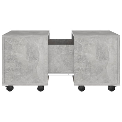 Salontafel 60X60X38 Cm Spaanplaat Betongrijs