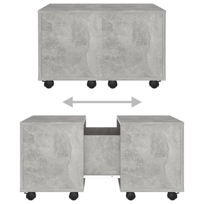 Salontafel 60X60X38 Cm Spaanplaat Betongrijs