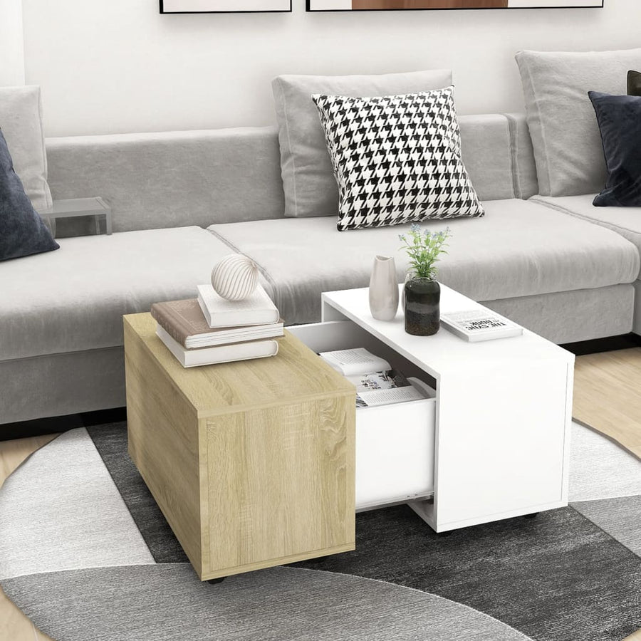Salontafel 60X60X38 Cm Spaanplaat Zwart