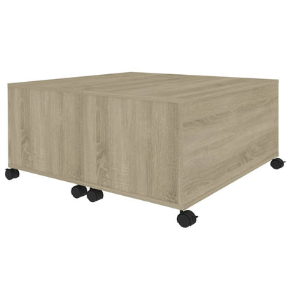 Salontafel 75X75X38 Cm Spaanplaat Sonoma Eikenkleurig 1