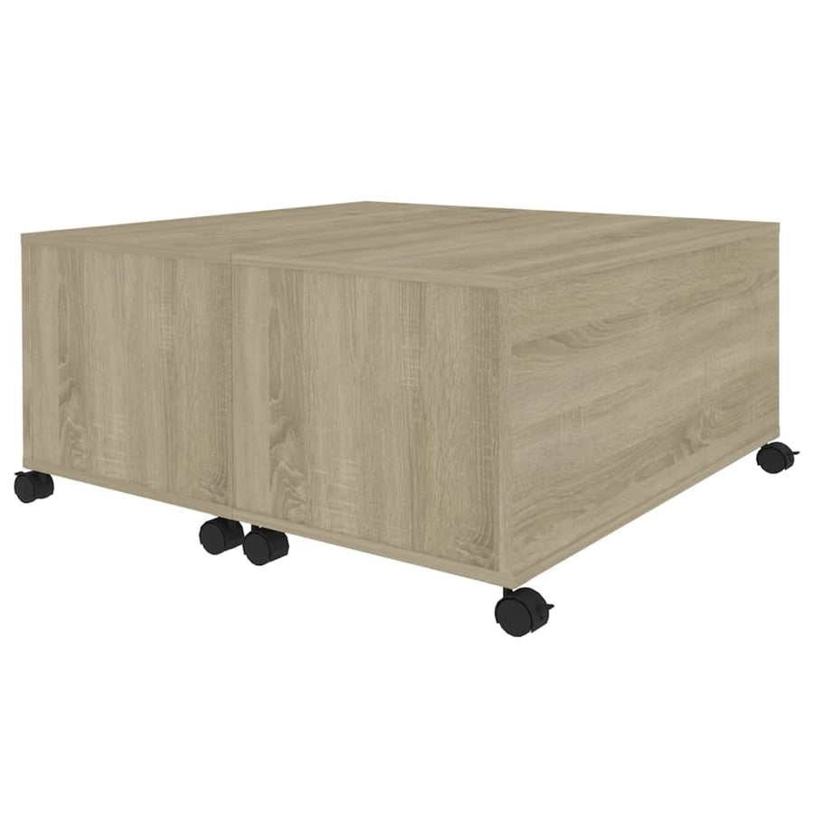Salontafel 75X75X38 Cm Spaanplaat Sonoma Eikenkleurig 1