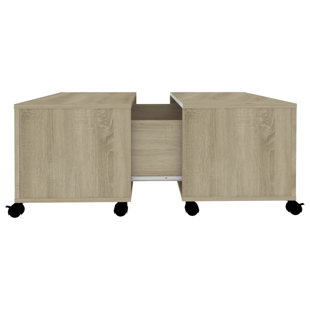 Salontafel 75X75X38 Cm Spaanplaat Sonoma Eikenkleurig 1
