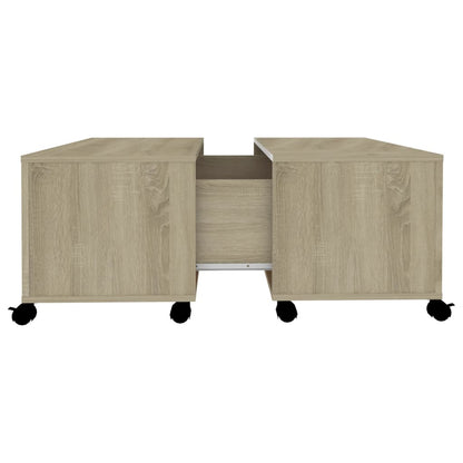 Salontafel 75X75X38 Cm Spaanplaat Sonoma Eikenkleurig 1