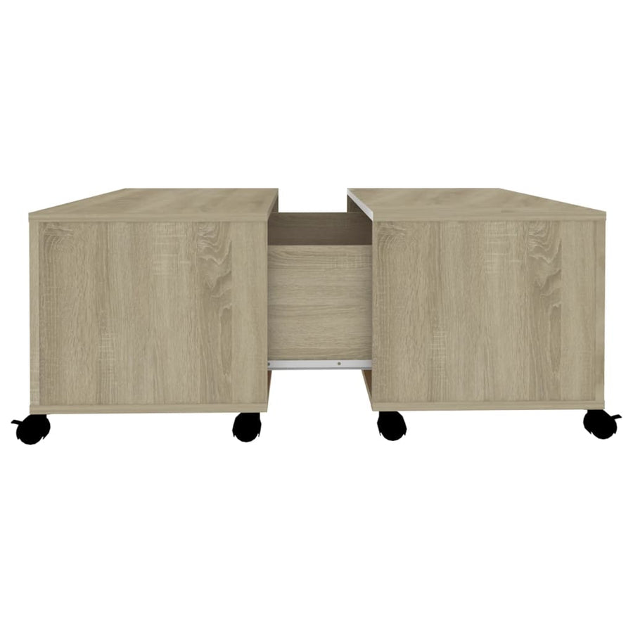 Salontafel 75X75X38 Cm Spaanplaat Sonoma Eikenkleurig 1