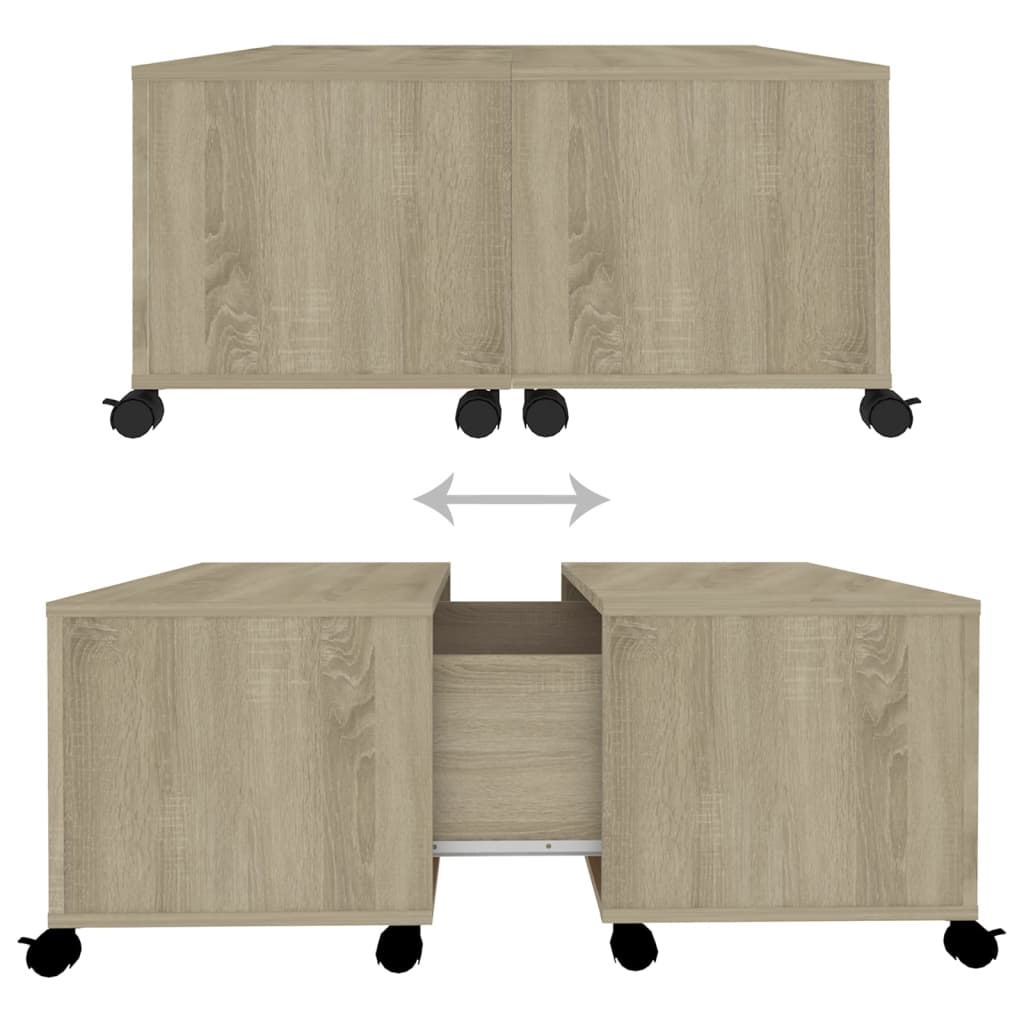 Salontafel 75X75X38 Cm Spaanplaat Sonoma Eikenkleurig 1