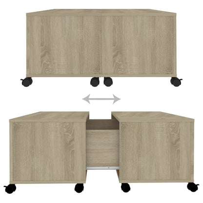 Salontafel 75X75X38 Cm Spaanplaat Sonoma Eikenkleurig 1