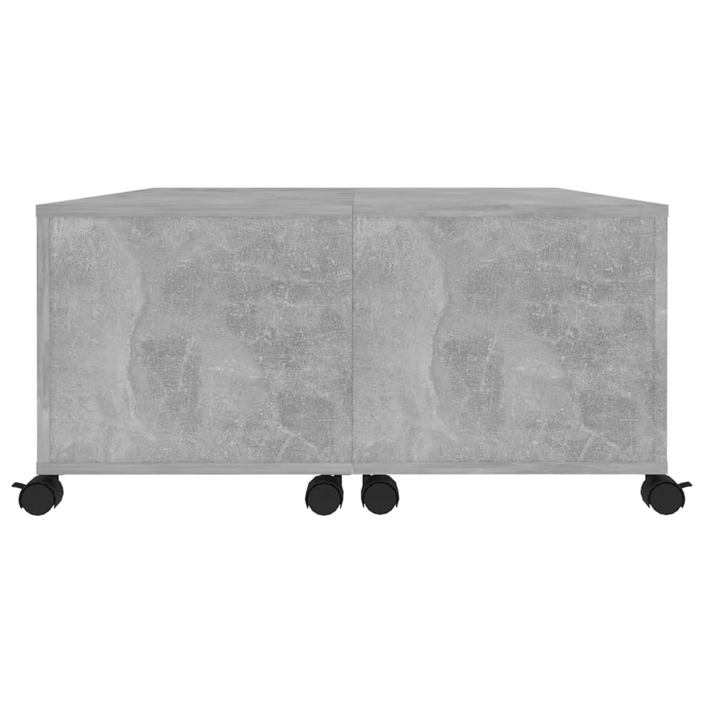 Salontafel 75x75x38 cm bewerkt hout betongrijs