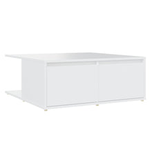 Salontafel 80x80x31 cm bewerkt hout wit