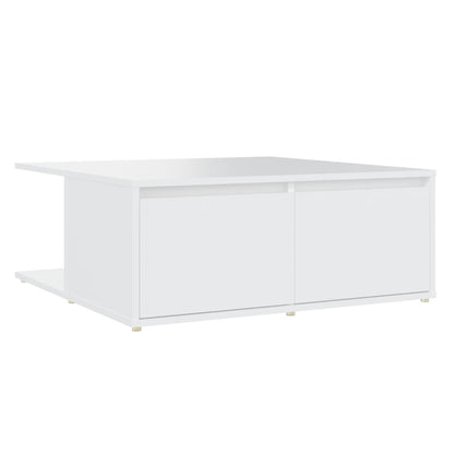 Salontafel 80x80x31 cm bewerkt hout wit
