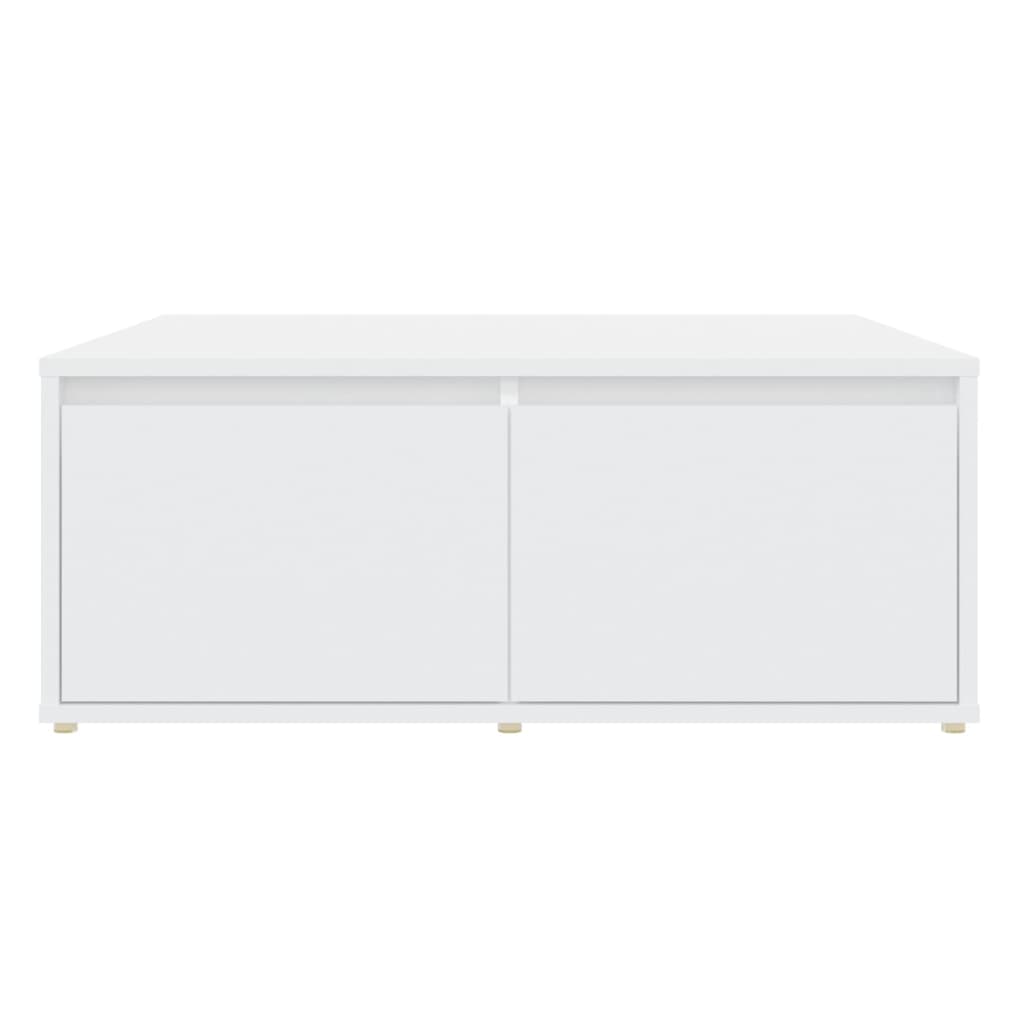 Salontafel 80x80x31 cm bewerkt hout wit