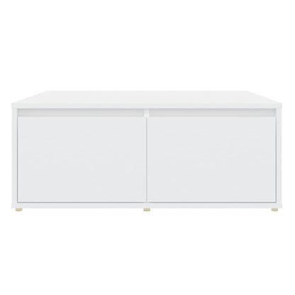 Salontafel 80x80x31 cm bewerkt hout wit