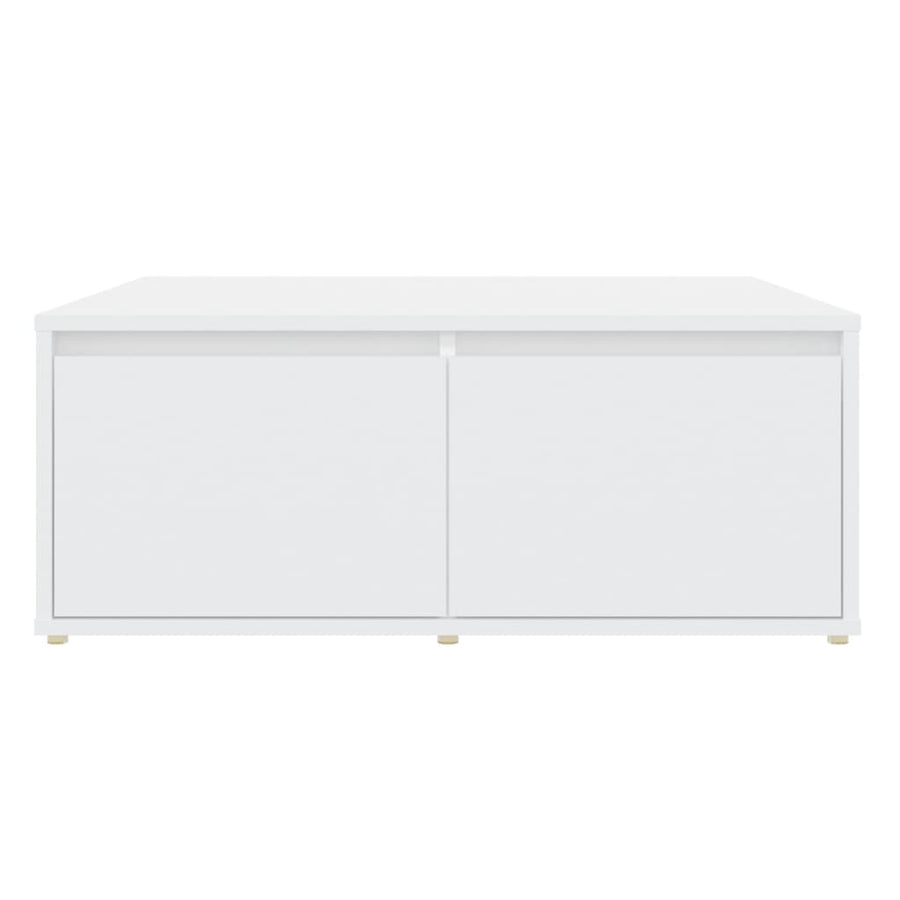 Salontafel 80x80x31 cm bewerkt hout wit