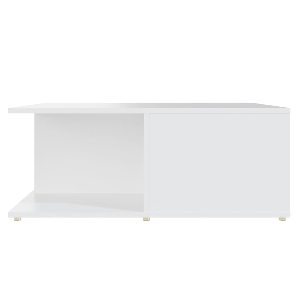 Salontafel 80x80x31 cm bewerkt hout wit