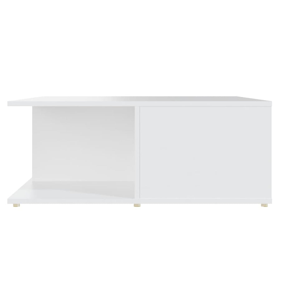 Salontafel 80x80x31 cm bewerkt hout wit