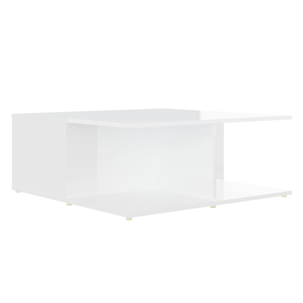 Salontafel 80x80x31 cm bewerkt hout wit