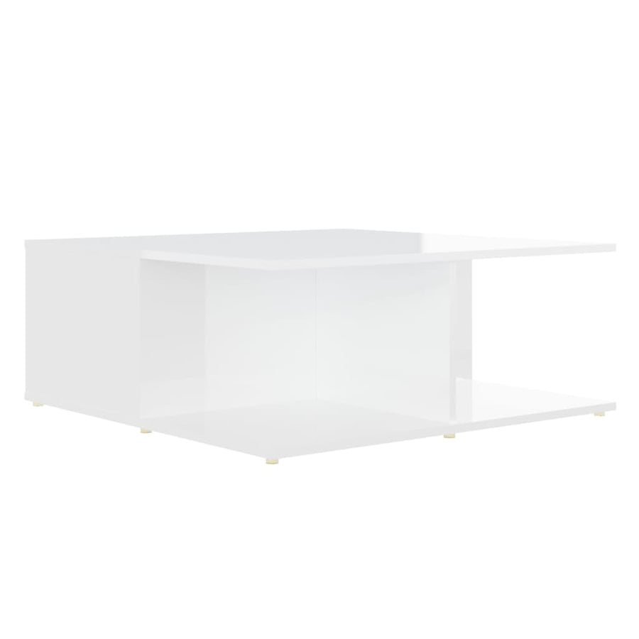 Salontafel 80x80x31 cm bewerkt hout wit