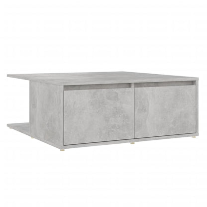 Salontafel 80x80x31 cm bewerkt hout betongrijs