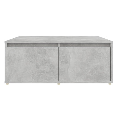 Salontafel 80x80x31 cm bewerkt hout betongrijs