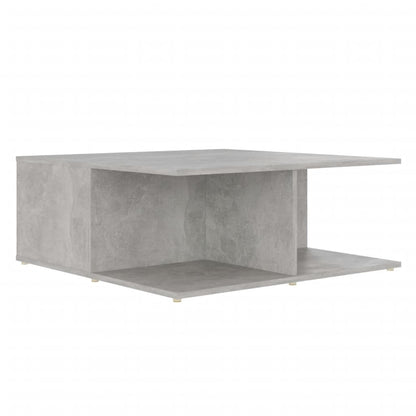 Salontafel 80x80x31 cm bewerkt hout betongrijs