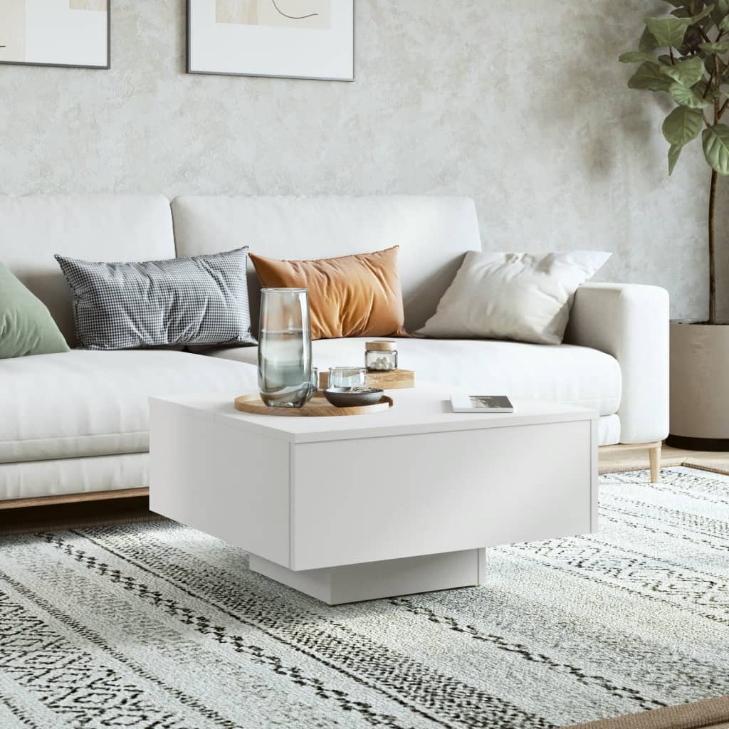 Salontafel 60X60X3,5 Cm Spaanplaat Wit